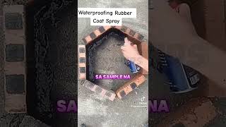 Waterpoofing Rubber Spray 😱😍waterproof ceiling repair roofingrepair spray [upl. by Diba]