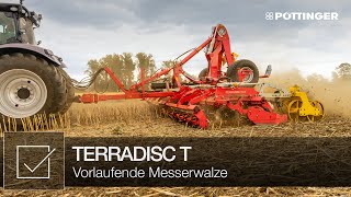 Gezogene Kurzscheibenegge TERRADISC mit Messerwalze  PÖTTINGER [upl. by Hesoj166]