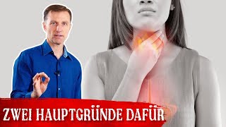 Die zwei Ursachen für gastroösophageale Refluxkrankheit  Sodbrennen  Dr Berg Deutsch [upl. by Nylannej514]