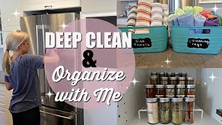 DEEP CLEAN amp ORGANIZE WITH ME  CLEAN WITH ME 2018  EXTREME CLEANING MOTIVATION  KITCHEN [upl. by Adekahs]