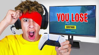 I Played Fortnite BLINDFOLDED [upl. by Materi]