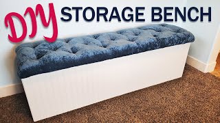 How To Build a Storage Bench Seat [upl. by Yenoh]