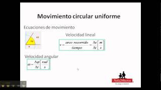 Movimiento circular uniforme MCU [upl. by Laehcym]