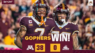 Highlights Gopher Football defeats New Mexico State 380 in 2022 Opener [upl. by Anilehcim]