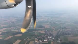 VLM Fokker 50 takeoff approach  flight VG131 ANRMUCMBX [upl. by Rogers]