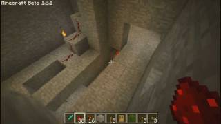 MINECRAFT How To  Hide Redstone Wiring under the ground [upl. by Lovel739]