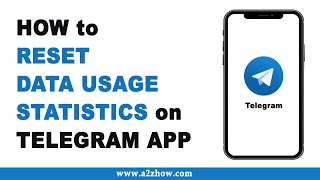 How to Reset Data Usage Statistics on Telegram App [upl. by Nodyroc]