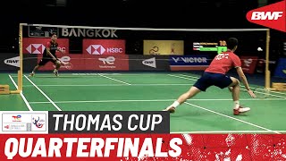 BWF Thomas Cup Finals 2022  Indonesia vs China  Quarterfinals [upl. by Polk365]