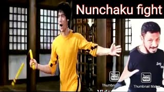 Bruce Lee Nunchaku fight and Training [upl. by Kurt]