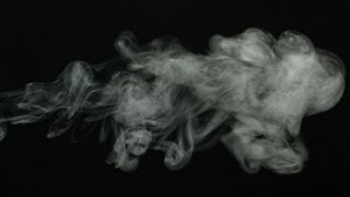 Free Slow Motion Footage Wispy Smoke Blowing [upl. by Willtrude299]