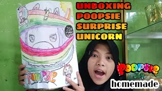 UNBOXING POOPSIE SURPRISE UNICORN  homemade [upl. by Hsepid]