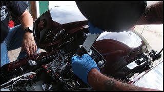 2022 Street Glide Special FLHXS plug in rider backrest installation  Kuryakyn 1670 style [upl. by Etz]