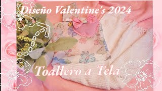 🎀TOALLERO A TELA FACIL DE HACER 🤗 ideadenegocio valentinesday [upl. by Charie]