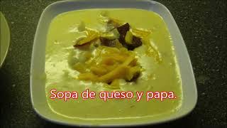 Sopa de Papa y Queso Cheddar [upl. by Phebe]