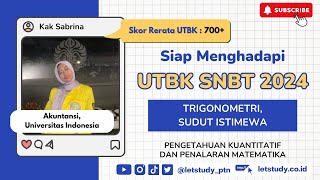 Segitiga  Trigonometri Sudut Istimewa  UTBK SNBT 2024 [upl. by Dreda]