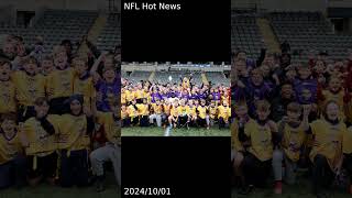 Minnesota Vikings NFL team host flag football tournament at Kingston Park Stadium [upl. by Fuller621]