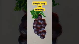 Painting techniques for beginners🍇🥰arttrendingshorts [upl. by Letnuahc]