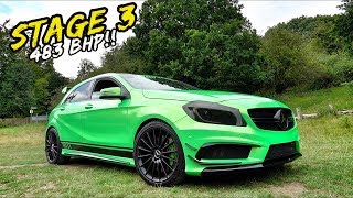 THIS STAGE 3 483BHP A45 AMG IS MADNESS UKS FASTEST [upl. by Daniels609]