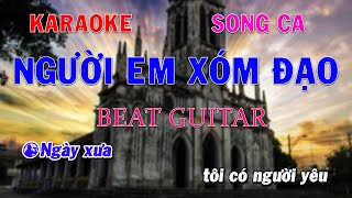 Karaoke Người Em Xóm Đạo Song Ca Beat Guitar Trọng Trần Guitar [upl. by Ojimmas752]