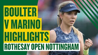 Boulter Dominance  Highlights  Katie Boulter vs Rebecca Marino  Rothesay Open Nottingham 2024 [upl. by Kate]