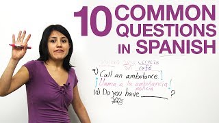 10 common questions in Spanish [upl. by Richey]