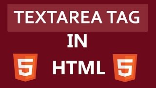 Textarea Tag In HTML [upl. by Eioj999]