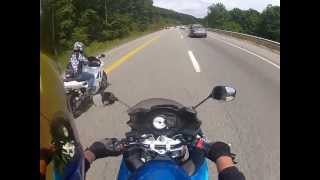 Suzuki gsx650f wheelie [upl. by Suhploda613]