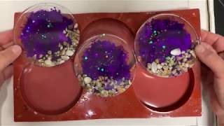 19 resin Petri dish seashell alcohol ink coasters [upl. by Tucky]