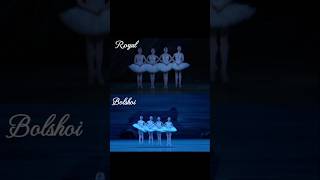 Bolshoi vs Royal ❤️ Swan Lake 4 Little Swans 💕 ballett balletto balerina balet バレエ ボリショイ劇場 [upl. by Aleusnoc]