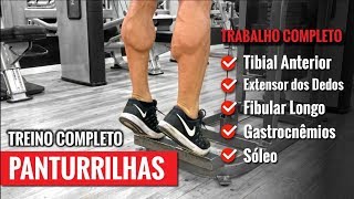 Treino de Panturrilhas e Tibial  Completo  4 Exercícios [upl. by Zetnwahs316]