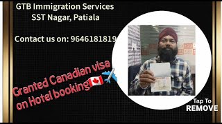 CANADA VISA APPROVED ON HOTEL BOOKING✈️🥳immigration canada touristvisa [upl. by Uttasta597]