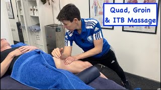 Sports Massage Mastering Quad Groin amp ITB Techniques [upl. by Duj909]