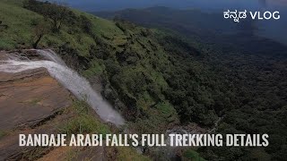 ಬಂಡಾಜೆ ಅರ್ಬಿ ಜಲಪಾತಕ್ಕೆ ನಮ್ಮ ಚರಣ  Bandaje Arabi Falls Complete Trekking guide vlog [upl. by Ragse202]