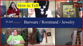 How to Value Crystal Barware Rorstrand Ceramics Givenchy Jewelry Paintings more  Ask Dr Lori [upl. by Brennen]