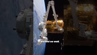 How does NASA move pieces of the ISS around nasa space canada csp canadarm iss [upl. by Treblih484]