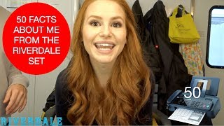 50 FACTS ABOUT ME FROM THE RIVERDALE SET  Madelaine Petsch [upl. by Nosidda]