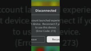 Error code 273😨😰😱 i get have hack my accunt [upl. by Afesoj222]