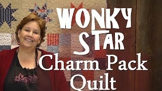 The Wonky Star Charm Pack Quilt [upl. by Jacey521]