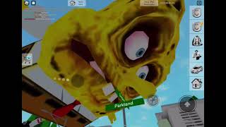 Giant Spongebob Hack  Brookhaven RP  What is Brookhaven Game Dev Doing [upl. by Orofselet]