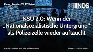 NSU 20 Wenn der „Nationalsozialistische Untergrund“ als Polizeizelle wieder auftaucht  W Wetzel [upl. by Libnah70]