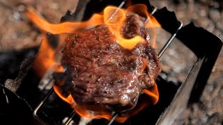 우둔살 스테이크  Rump Steak  CampingCooking  캠핑한끼 [upl. by Oralla]