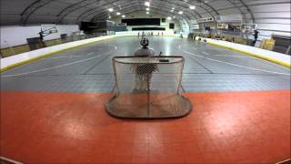 Aces vs D2Ind Ball Hockey Goalie GoPro [upl. by Llednyl288]