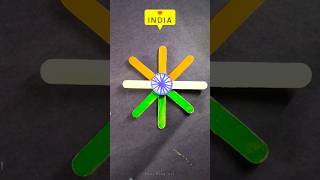 India Flag Model On Icecream Stick youtubeshorts trending art [upl. by Keyte]