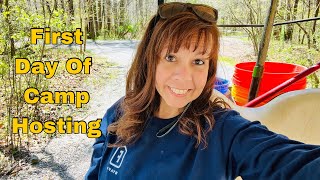 Vanlife Living Solo Female 50   First Day Of Camp Hosting  Ep 84 [upl. by Dorreg]