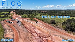 FICO Atualização Obras Pct 3  Manhã 020524  Voo5  Da Ponte Baldaia até Fim Pct Obras Parte 21 [upl. by Parish]