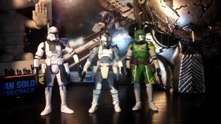 Star Wars Clone Commander Wolffe desert gear The Black Series 375quot [upl. by Kinsley49]