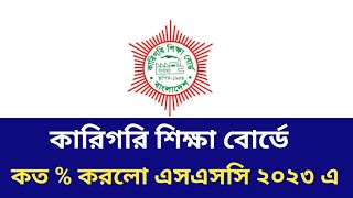 কত  পাশ করলো এসএসসি ২০২৩ কারিগরি শিক্ষা বোর্ড  ssc vocational 2023 result update [upl. by Morgen]