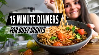 15 minute dinners for busy nights fast  healthy [upl. by Boucher876]