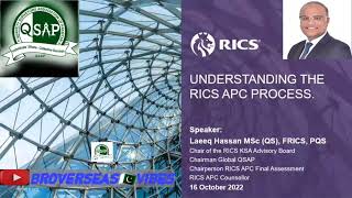 Understanding The RICS APC amp Enrolment in Urdu Process by Laeeq Hassan FRICS PQS [upl. by Araeit980]