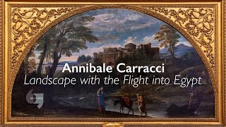 Annibale Carracci Landscape with the Flight into Egypt [upl. by Bird354]